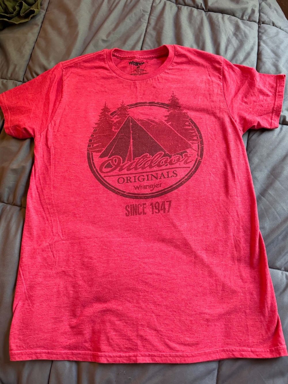 Wrangler Red Outdoor Originals Graphic Short Sleeve Tee